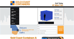 Desktop Screenshot of goldcoastcontainers.com.au