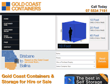 Tablet Screenshot of goldcoastcontainers.com.au